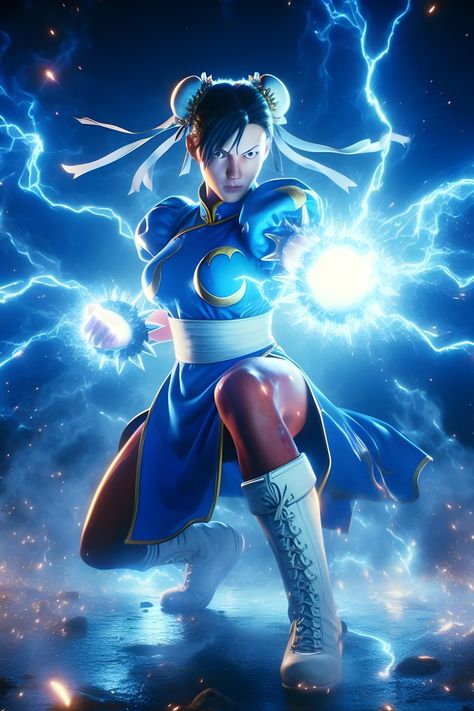 🌸CHUN-LI INSPIRED ART FROM STREET FIGHTER⚡ 🔺 For Full View on iphone zoom in 🔺 ________________________________________ ⚠️If you are… | Instagram Cholas Outfit Fashion, M Bison, Street Fighter Cosplay, Chun Li Street Fighter, Street Fighter Characters, Japanese Warrior, Chun Li, Star Butterfly, Street Fighter