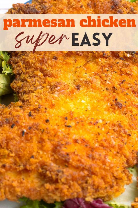 Best Chicken Breading Recipe, Chicken Parmesan Recipe Fried, Buttermilk Chicken Cutlets, Breaded Chicken Cutlets In Oven, Pan Fried Parmesan Crusted Chicken, Crispy Parmesan Chicken Cutlets, Chicken Parmesan Cutlets, Breaded Chicken Cutlets Fried, Parmesan Crusted Chicken Cutlets