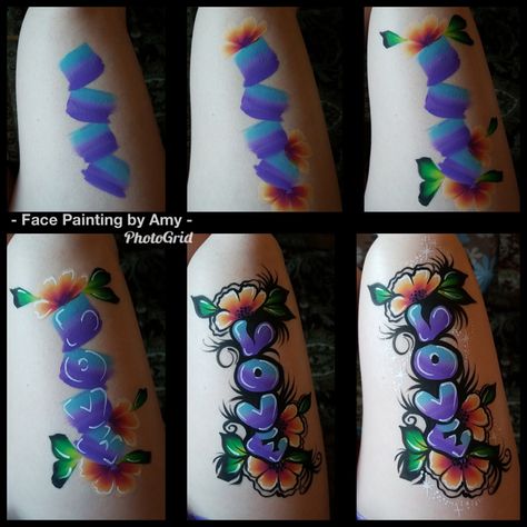 Facepainting Arm Designs, Graffiti Face Paint, Face Paint Animals, Kid Tattoos, Lego Faces, Painting For Children, Kids Face Painting, Paint Animals, Face Painting Tutorials