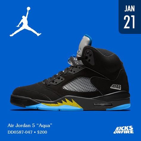 Jordan 5 Aqua, Jordan Aqua, Jordan 5s, Nike Jordans, Sneakers Box, Nike Air Jordan Shoes, Nike Shoes Girls, Smart Casual Wear, Jordan Shoes Girls