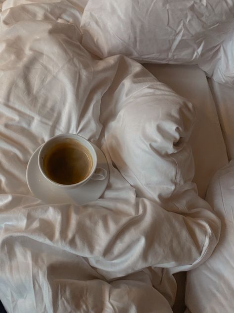 #coffee in bed Coffee On Bed Aesthetic, Coffee Bed Aesthetic, Coffee In Bed Aesthetic, Bed Photoshoot Aesthetic, Form Aesthetic, Charlotte Core, Coffee Photoshoot, Bathroom Moodboard, Morning Bed