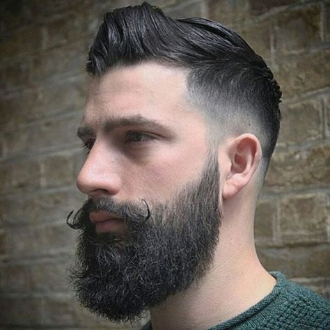 New Beard Style, Barba Grande, Curly Beard, Man With A Beard, Beard And Mustache, Thick Beard, Beard Straightening, Mustache Styles, Hipster Beard