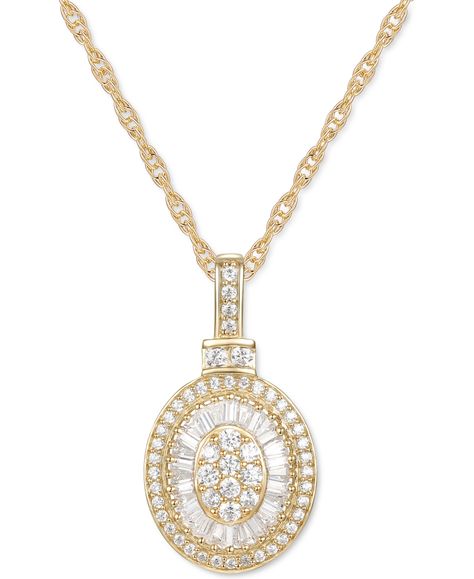 in stock Oval Diamond Pendant Necklace, Oval Diamond Pendant, Diamond Baguette, Baguette Diamonds, Cluster Pendant, Diamond Pendant Necklace, Baguette Diamond, Oval Diamond, Diamond Pendant