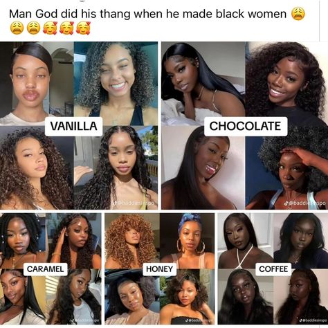 Black Vanilla Girl Aesthetic, Honey Brown Hair On Dark Skin, Baddie Energy, Girl Goals, Aesthetic Types, Honey Brown Hair, I Love Being Black, Beautiful Features, Makeup For Black Skin