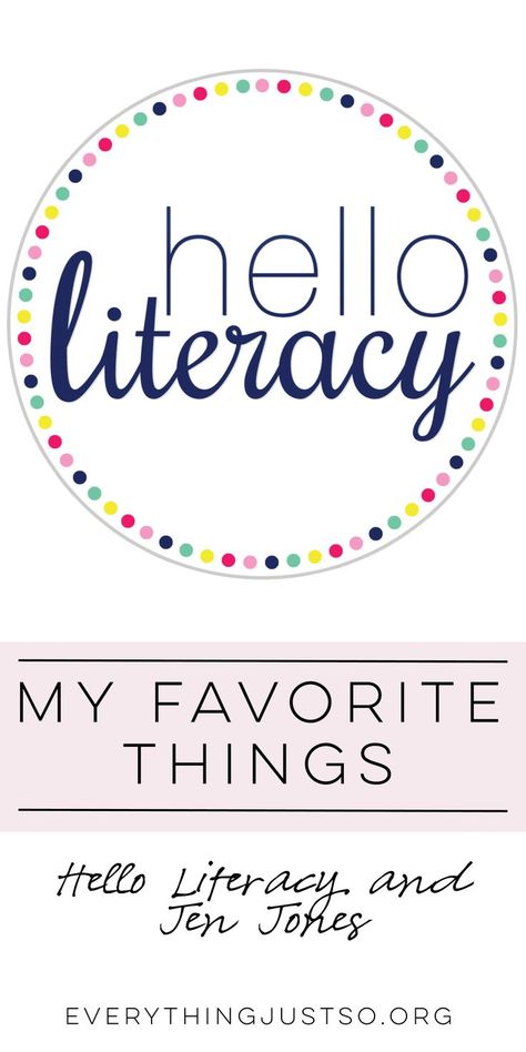 Jen Jones, Hello Literacy, Reading Tutoring, Student Teacher Gifts, My Favourite Teacher, Literacy Resources, Teacher Things, School Related, My Teacher