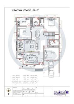 2900 Sq Ft Double Floor Contemporary Home Designs 2900 Sq Ft House Plans, House Interior Plan, Contemporary House Interior, 10 Marla House Plan, Home Map Design, House Plans 2 Story, Front Stairs, 2bhk House Plan, Front Wall Design