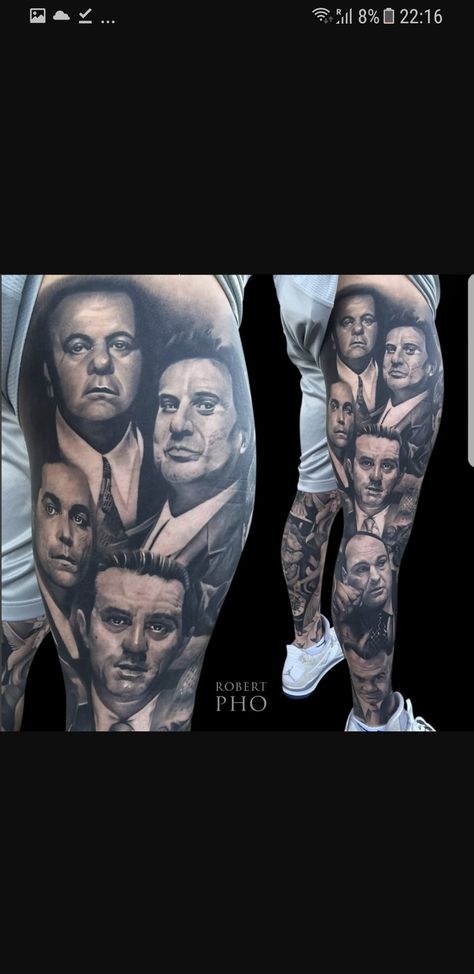 Goodfellas Tattoo Ideas, Good Fellas Tattoo, Goodfellas Tattoo, Good Fellas, Goodfellas Movie, Animal Sleeve, Animal Sleeve Tattoo, Card Tattoo Designs, Tattoos Arm