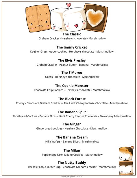 S’mores Menu Printable, S’mores Birthday Party Decorations, S’more Fun Birthday, Smores Birthday Party, Best Smores, Smores Menu, Smores Bar Party, Smores Ideas, Smores Birthday