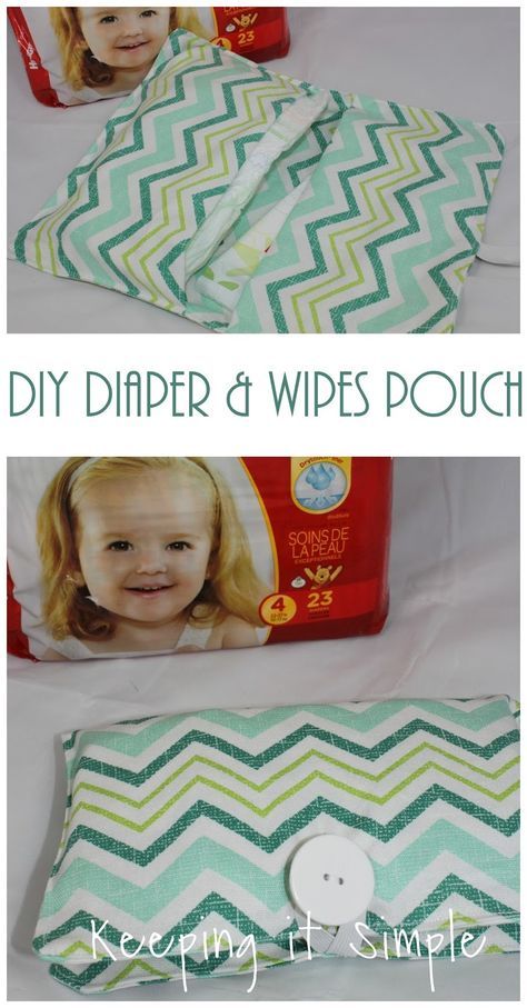 Super easy DIY diaper and wipes pouch, perfect for those who don't want to lug around a diaper bag all day! Diy Diaper Bag, Baby Wipe Holder, Wipes Holder, Nappy Wallet, Baby Wipe Case, Travel Bag Essentials, Pouch Diy, Diy Bebe, Baby Couture