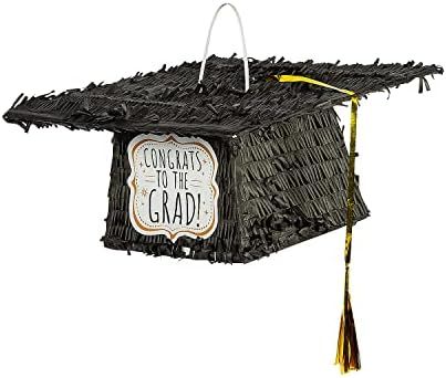 Graduation Cap Piñata Emoji Pinata, Stick Candy, Pinata Stick, Mexican Party Decorations, School Middle School, Pinata Fillers, High School Graduation Party, Lining Up, Pink Donuts