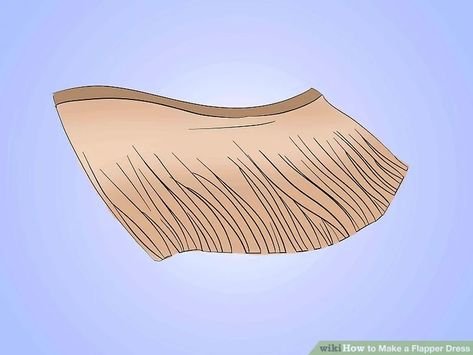 How to Make a Flapper Dress: 6 Steps (with Pictures) - wikiHow Diy Flapper Dress, Flapper Costume Diy, 1920 Costumes, Flapper Dress Pattern, Plus Size Flapper Dress, Flapper Girl Dress, 20s Costume, Gatsby Party Decorations, Fringe Flapper Dress