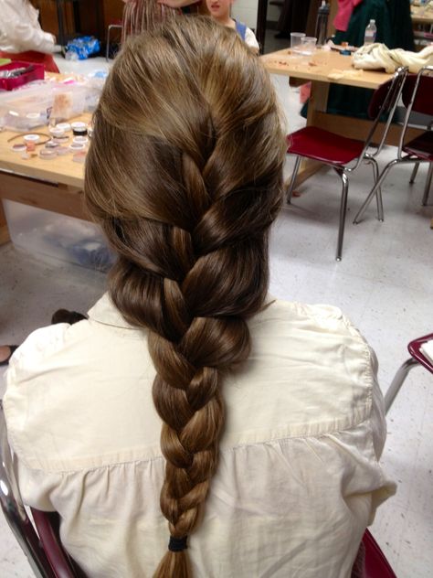 French braid loosely done. Highlight Hair Dye, Highlight Hair, Hair Dye Ideas, Hairstyle Tutorials, Work Hairstyles, Beautiful Long Hair, Hair Dye, Aesthetic Hair, Gorgeous Hair