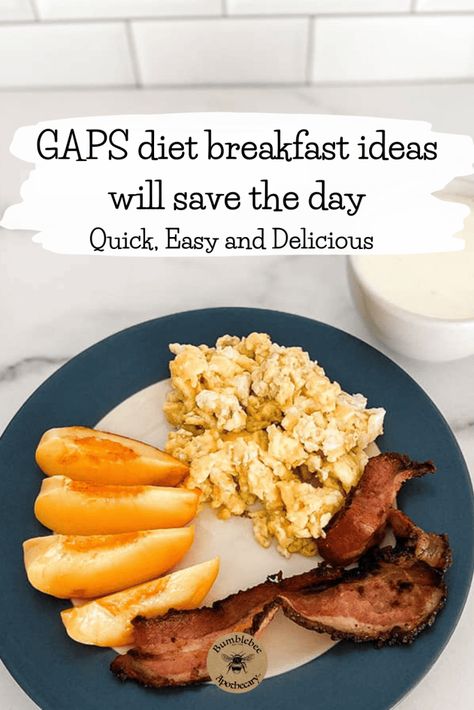 GAPS diet breakfast ideas that are easy, delicious, and healthy Diet Freezer Meals, Gaps Diet Food List, Heal Leaky Gut Naturally, Gaps Breakfast, Diet Breakfast Ideas, Gaps Diet Recipes, Gut Healing Foods, Dinner Clean Eating, What To Eat For Breakfast