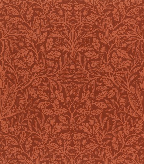 Acorns and oak leaves design (1880) wallpaper in high resolution by Morris & Co. Original from The Smithsonian. Digitally enhanced by rawpixel. | free image by rawpixel.com Artist Moodboard, Texture Designs, Morris Homes, William Morris Wallpaper, William Morris Patterns, Morris Wallpapers, Acorn And Oak, Free Illustration Images, Bath Towels Luxury