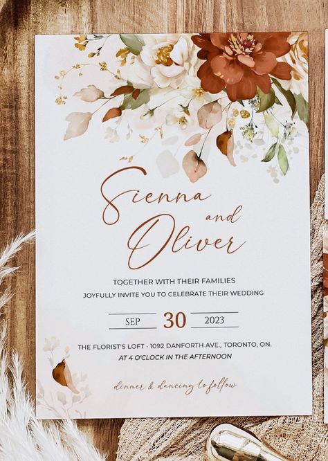 Vintage Picnic Wedding, Rust Flowers, Cowgirl Wedding, Wedding Invitation Background, Copper Wedding, Wedding Themes Fall, Wedding List, Invitation Background, Picnic Wedding