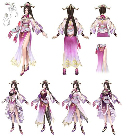 Diaochan Concept Art - Dynasty Warriors 9 Art Gallery Diao Chan, Link Art, Dynasty Warriors, Game Character Design, Ancient China, Video Game Characters, Monster Hunter, Character Designs, Game Artwork