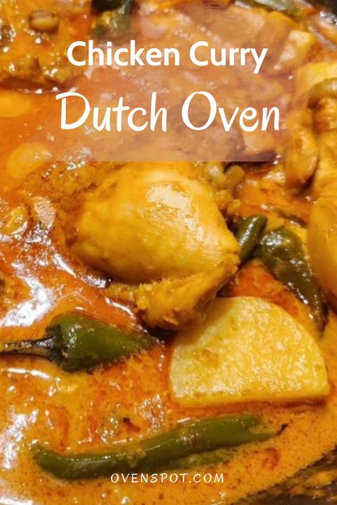 This Dutch Oven Curry Chicken will warm your soul with its deep flavors and comforting warmth. Click to see how easy it is, and follow for more soul-warming recipes.