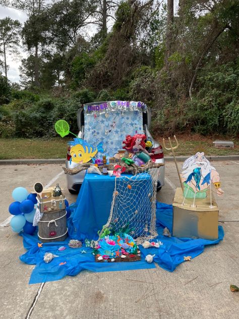 Mermaid Trunk Or Treat Ideas, Little Mermaid Trunk Or Treat Ideas, Little Mermaid Trunk Or Treat, Mermaid Trunk Or Treat, Trunk Or Treat Ideas, Treat Ideas, Trunk Or Treat, Little Mermaid, The Little Mermaid