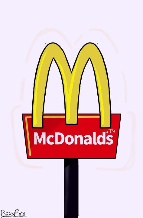 I was thinking of Big Macs and decided to draw this Mc Donalds Drawing, Mcdonald's Drawing, Mcdonalds Illustration, Mcdonalds Drawing, Mc Donald Logo, Mac Donalds, Mcdonalds Kids, Burger Cartoon, Kids Canvas Art