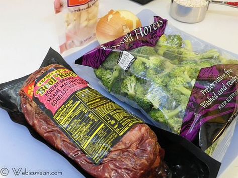 Quick and Easy Broccoli Beef Stir Fry | Webicurean Trader Joe’s Beef And Broccoli, Bool Kogi Trader Joes Recipes, Bool Kogi Recipe, Easy Broccoli Beef, Bool Kogi, Trader Joes Recipes Dinner, Trader Joes Meal Planning, Apartment Meals, Trader Joes Food