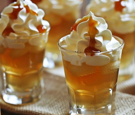 Caramel Apple Jello Shots – Chloe foods Caramel Apple Jello Shots, Apple Jello Shots, Jello Shooters, Sugar Free Jello, Jello Shot Recipes, Apple Cider Caramels, Caramel Syrup, Shot Recipes, Flavored Vodka