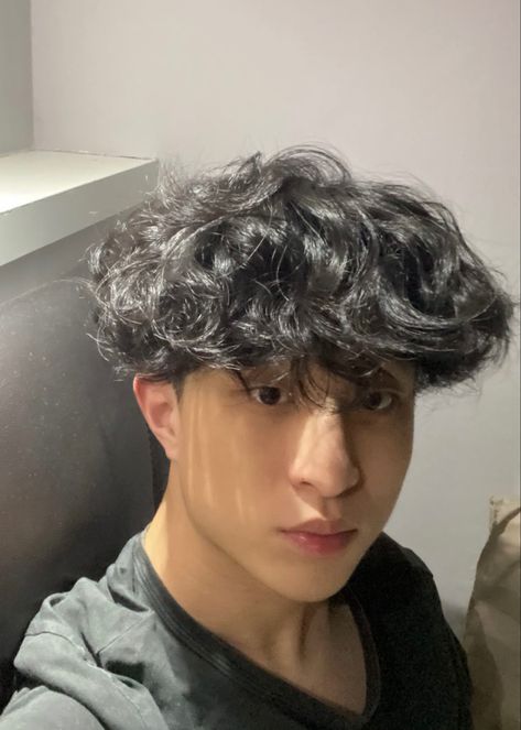 Fluffy Perm Men, Perm Mens Hair, Permed Hairstyles Men, Soft Perm Men, Asian Perm Men, Men’s Perm, Hair Perm Men, Perm Hairstyles Men, Wavy Perm Men