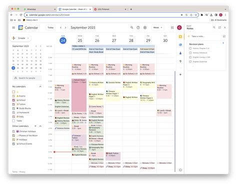 🗓️ My Google Calendar Calendar Categories, Year Planner Ideas, Widgets Calendar, Google Calendar Aesthetic, Google Calendar Color Scheme, Planner Setup Ideas, Notion Calendar, Calendar Aesthetic, Journal Images