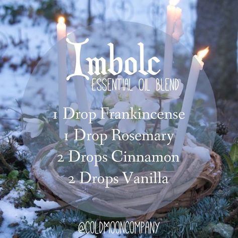 Imbolc Essential Oils, Imbolc Oil Blend, Imbolc Diffuser Blend, Imbolc Essential Oil Blend, Imbolc Recipes, Holiday Diffuser Blends, Digital Book Of Shadows, Homemade Incense, Imbolc Ritual