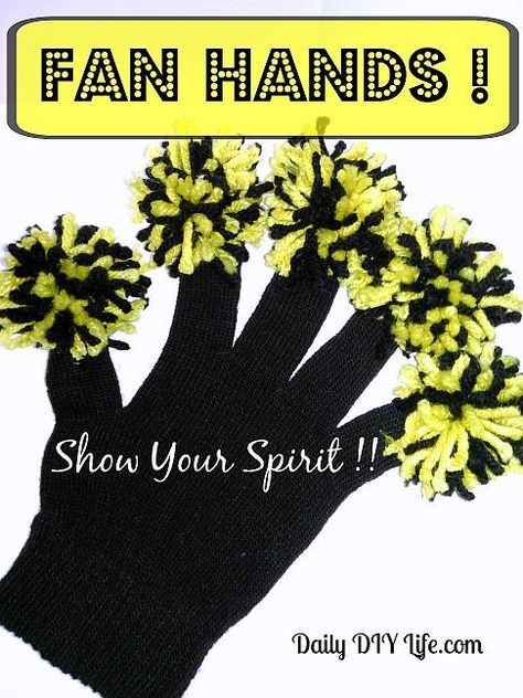 If you have kids, or are a serious crafter, learning how to make pom poms out of yarn is a must. There’s a super quick and easy way to make multiple poms! gloves with pom poms - how to make pom poms out of yarn Fundraisers Ideas, Make Pom Poms, Gloves Diy, Cheer Pom Poms, Boyfriend Crafts, How To Make A Pom Pom, Diy Pom Pom, Pom Pom Crafts, Crafts To Make And Sell