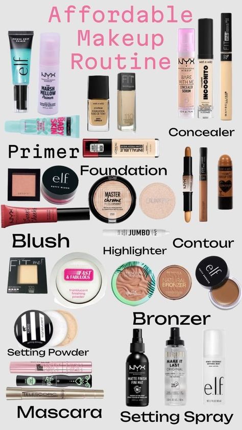 Good Makeup Products From Ulta, Cheap Makeup Products Drugstore Beauty, Drugstore Makeup Must Haves 2023, Cheap Makeup Products For Beginners, Popular Makeup Products 2023, Drugstore Makeup Aesthetic, Best Cheap Makeup Products, Latina Makeup Products List, Best Drugstore Makeup 2023