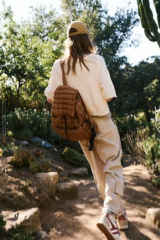 Free People Backpack, Functional Backpack, Free People Bags, Free People Activewear, Quilted Backpack, Backpack Brands, Bungee Cord, Shaved Head, Hiking Trail