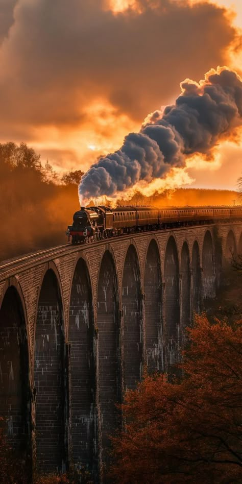 Harry Potter Wallpaper Backgrounds, Train Wallpaper, Dark Beauty Photography, What A Beautiful World, Somewhere In Time, Vintage Photoshoot, Train Art, Old Train, Photo Album Quote