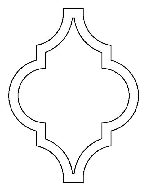 Moroccan pattern. Use the printable outline for crafts, creating stencils, scrapbooking, and more. Free PDF template to download and print at http://patternuniverse.com/download/moroccan-pattern/ Perete Accent, Printable Outline, Wall Stencil Patterns, Moroccan Stencil, Ornamental Design, Islamic Art Canvas, Desain Quilling, Ramadan Crafts, Caligraphy Art