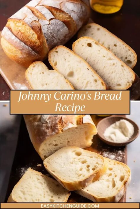 Italian Restaurant Bread, Johnny Carinos Recipe, Copycat Jimmy Johns Bread, Johnny Carinos Bread, Carinos Recipes, Johnny Carinos Bread Recipe, Johnny Carinos Recipes, Johnny Carinos Bread Dip, Authentic Italian Bread