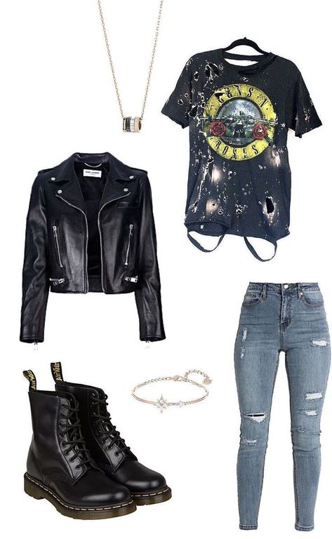 Tough Girl Outfits, Girl Biker Outfit, Badass Outfits For Women, Edgy Girl Outfits, Biker Girl Style, Biker Outfits, Biker Girl Outfits, Brick By Brick, Rocker Outfit