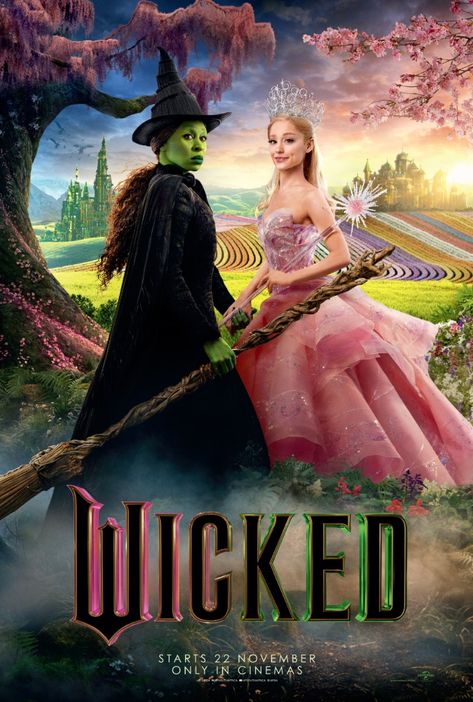 tep into the magical world of Wicked! The highly anticipated movie hits cinemas on 26 November 2024, bringing the untold story of Oz's witches to life. Get ready for an adventure filled with twists, friendship, and spellbinding moments! 💚✨ #WickedMovie #MovieMagic #ComingSoon The Witches Of Oz, Glinda Wicked, Wicked The Musical, Elphaba And Glinda, Wicked Movie, Wicked Witch Of The West, Morena Baccarin, Wicked Musical, Musical Film