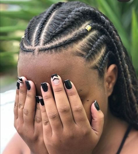 Braided Back Hairstyles Black Women, Cool Cornrow Braids, Braids For Working Out, Corn Row Box Braids Hairstyles, Natural Hair Braid Styles Cornrows, Cornrow Undercut, Baird Hair Hairstyles, Summer Braided Hairstyles For Black Hair, Cornrows No Extensions