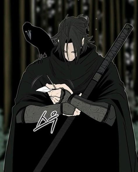 Swordsman Oc, Indra Uchiha, Legend Of Northern Blade, Return Of The Crazy Demon, Superhero Character Design, Legend Of The Northern Blade, Northern Blade, Black Swordsman, Oc Manga