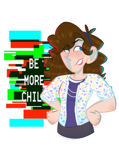 BMC Chloe art by MinteaArts at minteaarts.deviantart.com Chilli Fries, Chloe Art, Be More Chill, Musical Theatre, Chloe, Musical, Mario Characters, I Hope, Deviantart