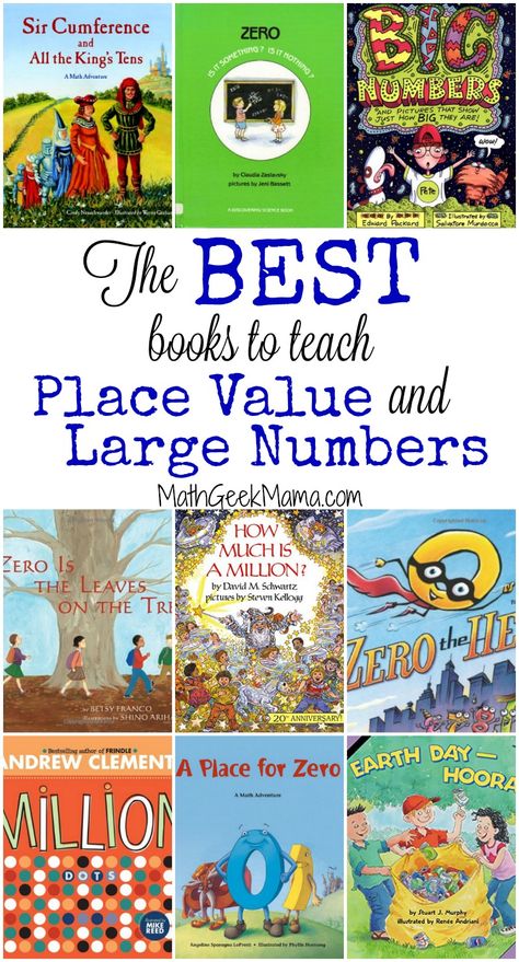 Teach Place Value, Math Picture Books, Math Literature, Math Pictures, Number Ideas, Math Geek, Math Place Value, List Of Books, Base Ten