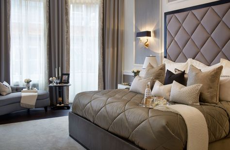 Bespoke beds and beautiful upholstered luxury headboards London Bedroom, Holland House, Beautiful Bedroom Decor, Luxury Bed, Residential Construction, Bespoke Interiors, Floor Finishes, Construction Company, Bedroom Themes