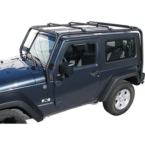 Jeep Roof Rack, Jeep Racks, 2 Door Jeep, 2018 Jeep Wrangler Unlimited, 2010 Jeep Wrangler, Black Roof, 2014 Jeep Wrangler, Cargo Rack, 2017 Jeep Wrangler