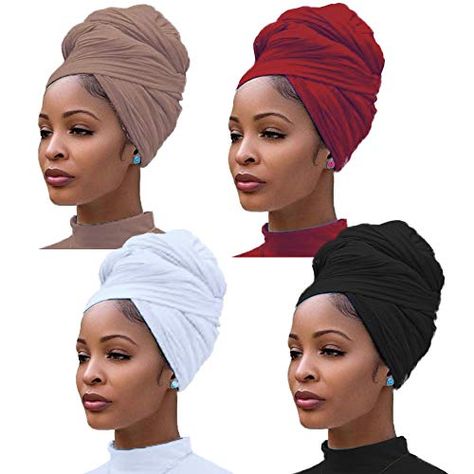 Jersey Hijab Scarfs, Black Hair Band, Jersey Turban, African Hair Wrap, Head Wraps For Women, Tie For Women, African Head Wraps, Head Wrap Scarf, Turban Headwrap