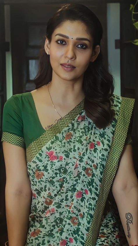 Nayanthara In Saree, Nayanthara Hairstyle, Bride Photos Poses, New Saree Blouse Designs, Indian Photoshoot, Bollywood Girls, Indian Actress Hot Pics, Bollywood Saree, Indian Beauty Saree