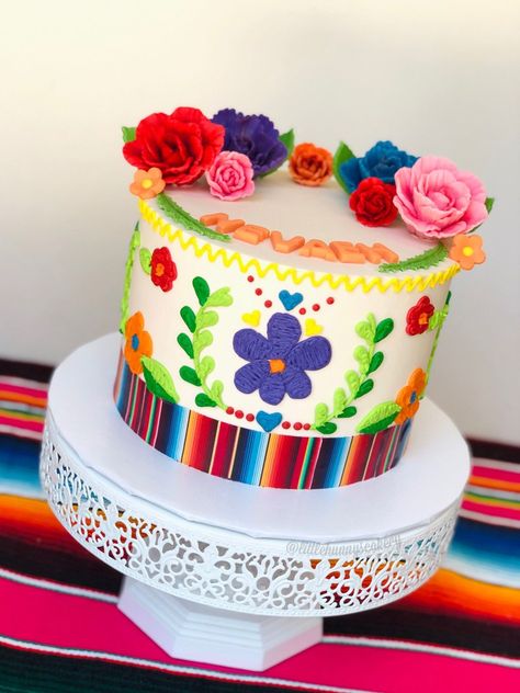 Mexican Themed Cakes, Mexican Fiesta Cake, Exquisite Cakes, Mexican Fiesta Birthday Party, Mexican Cake, Mexican Baby Shower, Mexican Birthday Parties, Fiesta Cake, Fiesta Birthday Party