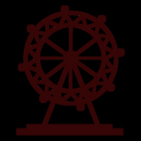 Ferris Wheel Silhouette, Wheel Logo, Eye Silhouette, Cake Logo, Silhouette Png, Big Wheel, London Eye, Tshirt Art, Branding Inspiration