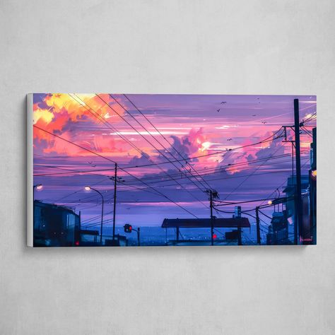 From This Moment by Alena Aenami Alena Aenami, Sunset Blush, Peach Butter, Pastel Sunset, Butter Yellow, Freelance Artist, Hanging Hooks, Art For Your Home, Prints Art