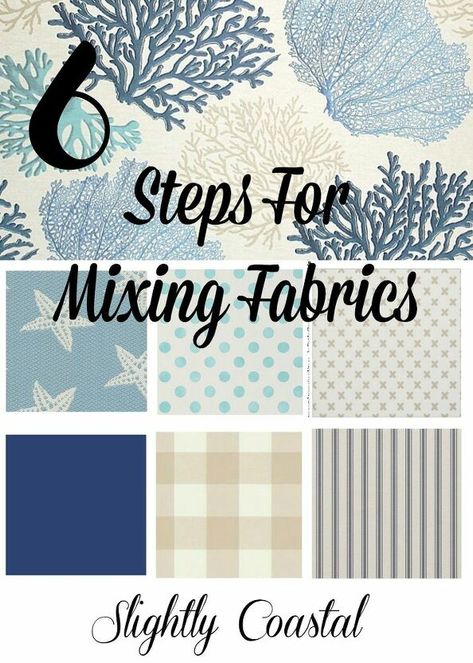 Mixing Fabrics Patterns, Coastal Fabric, Popular Paint Colors, Kingston Jamaica, Coastal Bedrooms, Fabric Combinations, Coastal Cottage, Quilting Tips, Coordinating Fabrics