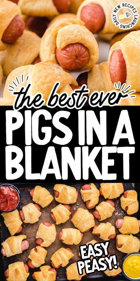 Pigs On A Blanket, Pigs In A Blanket For A Crowd, Party Pigs In A Blanket, Make Ahead Pigs In A Blanket, Pigs In A Blanket Appetizer, Sides For Pigs In A Blanket, How To Make Pigs In A Blanket, Easy Crowd Pleasing Appetizers, Italian Recipes Chicken