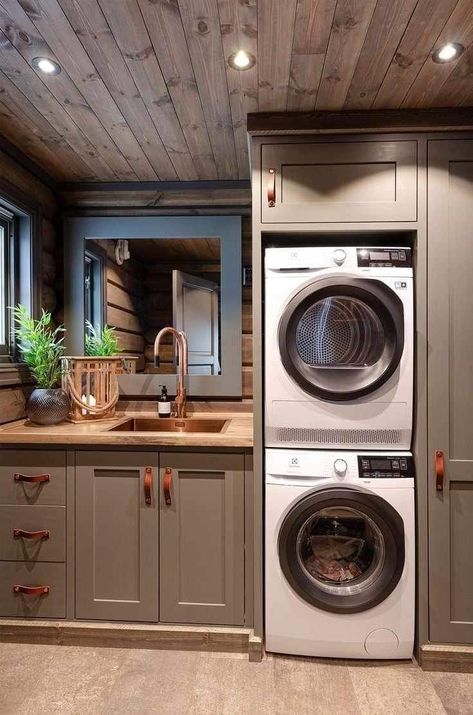 Cabin Laundry Room, Basement Remodel Diy, Dream Laundry Room, Laundry Room Layouts, Laundry Room Renovation, Modern Laundry Rooms, Laundry Room Remodel, Laundry Room Inspiration, Laundry Room Diy